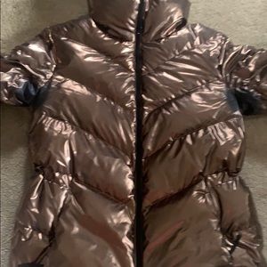 Athleta lofty metallic down jacket Clearance